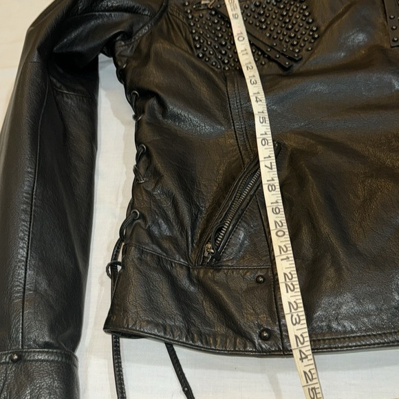 Genuine Heavy Harley Davidson leather Jacket women’s Size L - Picture 15 of 16